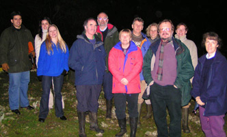 Master Class participants at the UEA rabbit warren