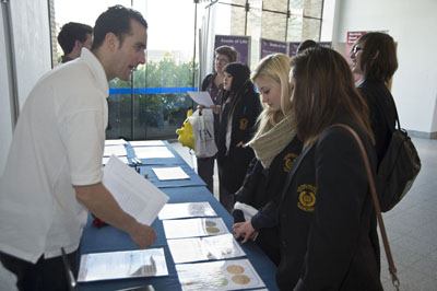 hands-on activity at the Health and Life science student Careers convention
